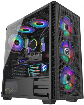 GAMEPOWER HORIZON RGB GAMING KASA MESH PANEL 550W