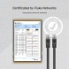 UNITEK CAT6 PATCH KABLO 10MT FLAT 1GBPS, SİYAH (C1813GBK)